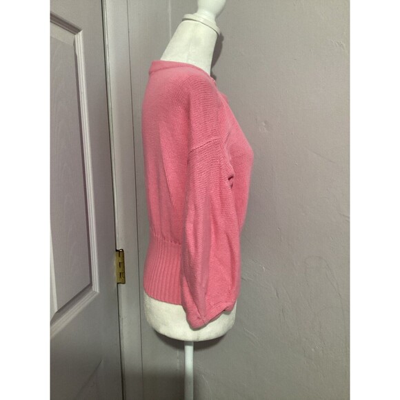 Knitted & Knotted Light Pink Knit Half Sleeve Blouse XS - Picture 3 of 8